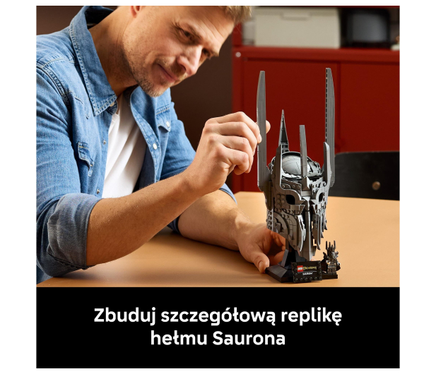 LEGO ICONS 11373 Władca pierścieni: Hełm Saurona - 1489542 - zdjęcie 9